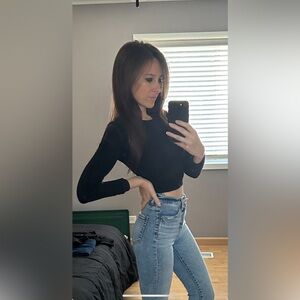 small black long sleeve top